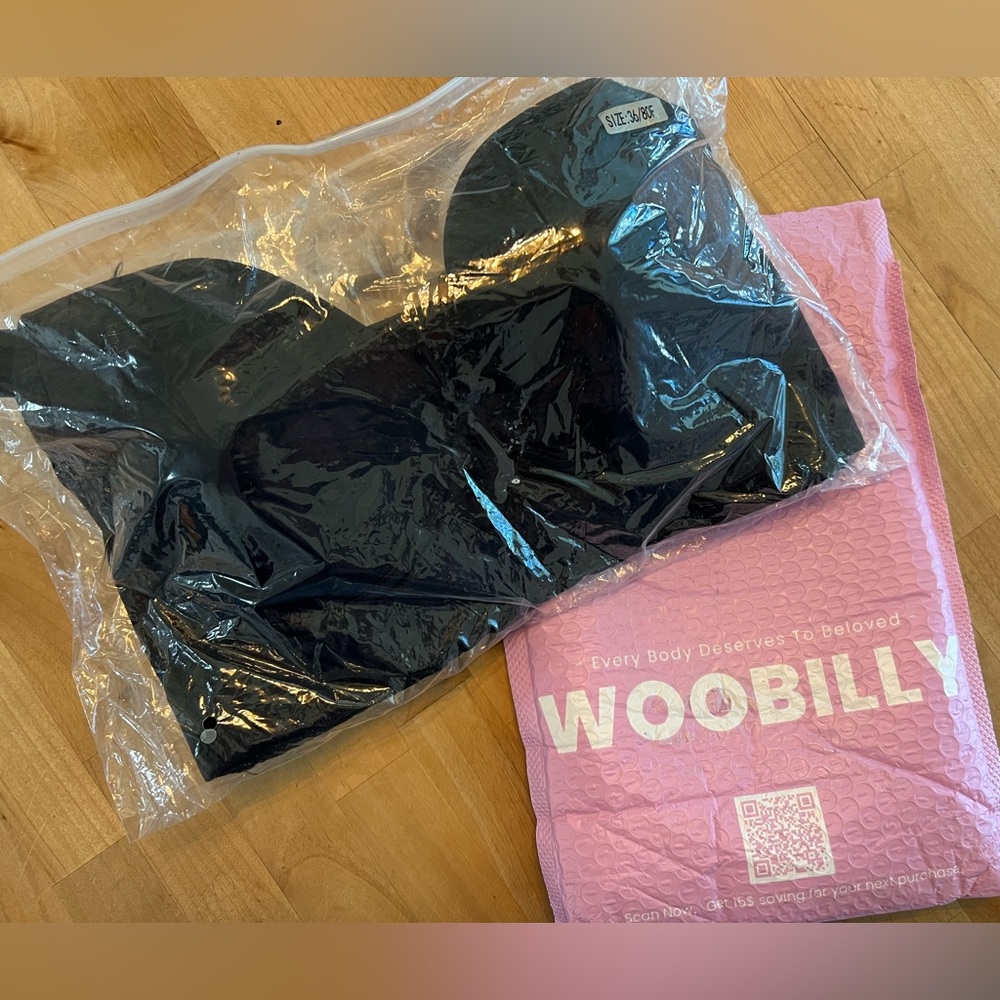 New Woobilly Bra 36/80F Black